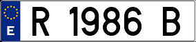 Trailer License Plate